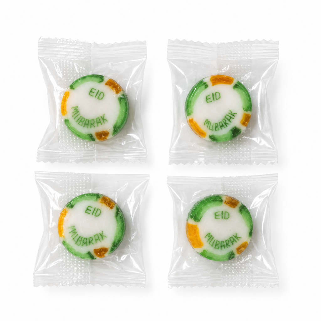 Eid Mubarak sweets in apple flavour