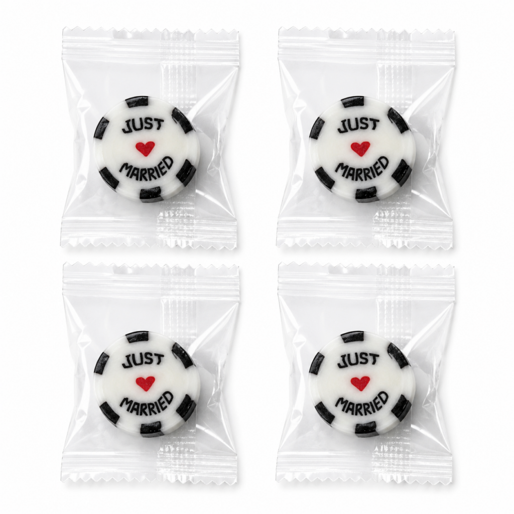 Just Married sweets in spearmint flavour