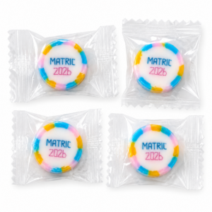 Matric 2026 sweets in peach flavour