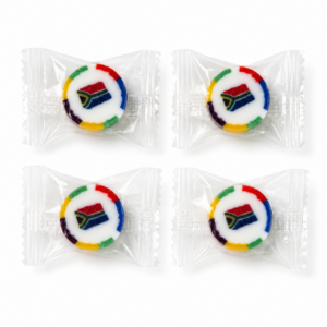 South African Flag sweets in vanilla flavour